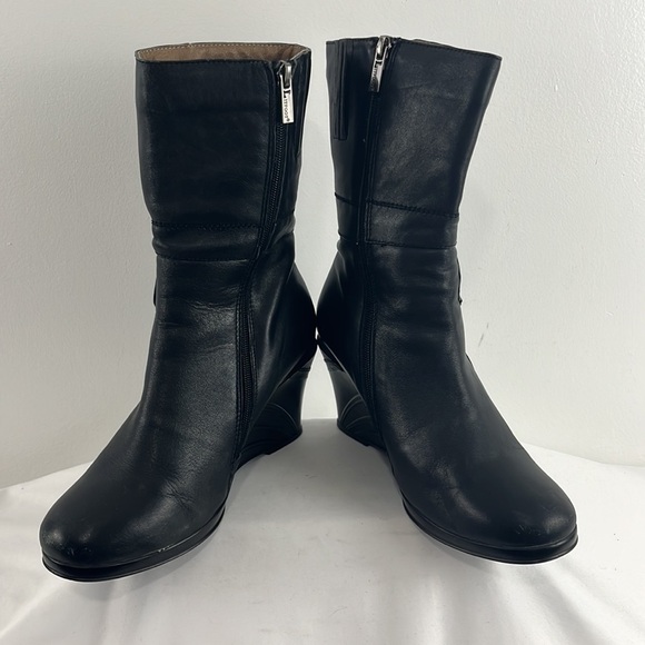Litfoot Leather Wedge Booties - Picture 6 of 10